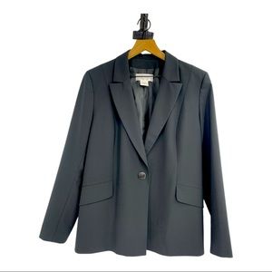 Yves Saint Laurent Single Breasted Uniform Blazer 48 Black Excellent!